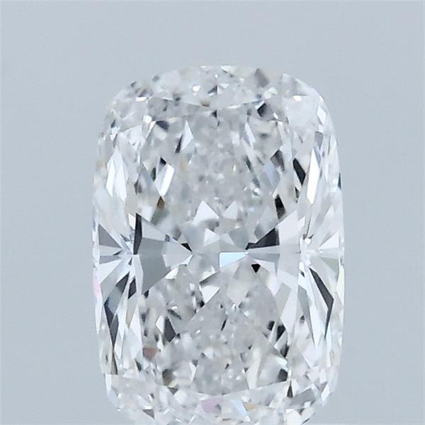 1.05 Carat Cushion Lab Grown Diamond, Excellent Polish, D Color, VVS2 Clarity