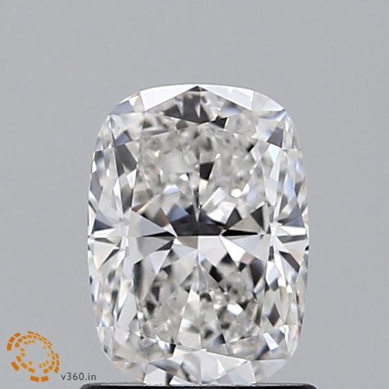 1.15 Carat Cushion Lab Grown Diamond, Excellent Polish, E Color, VS1 Clarity