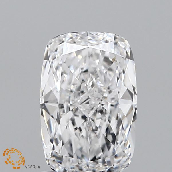 1.15 Carat Cushion Lab Grown Diamond, Excellent Polish, E Color, VVS2 Clarity