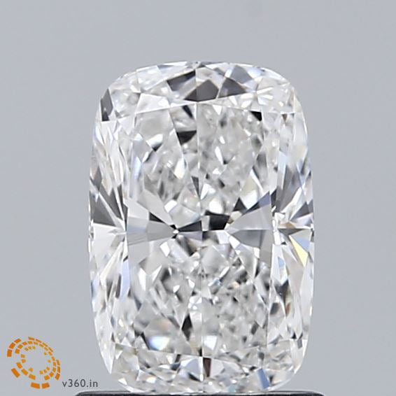 1.16 Carat Cushion Lab Grown Diamond, Excellent Polish, E Color, VS1 Clarity