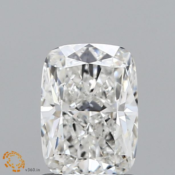 1.26 Carat Cushion Lab Grown Diamond, Excellent Polish, F Color, VS1 Clarity