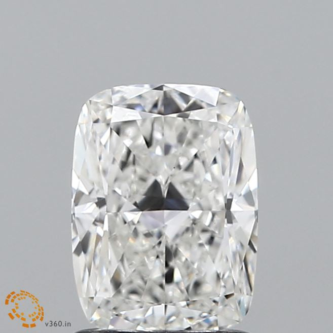 1.46 Carat Cushion Lab Grown Diamond, Excellent Polish, F Color, VS1 Clarity