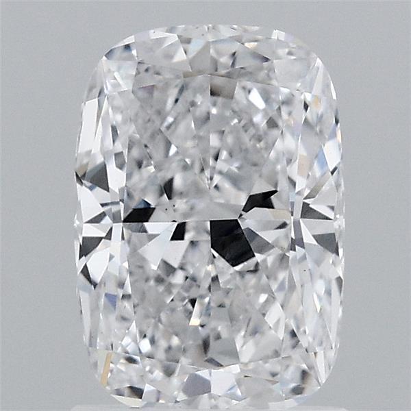 1.49 Carat Cushion Lab Grown Diamond, Excellent Polish, E Color, VS1 Clarity