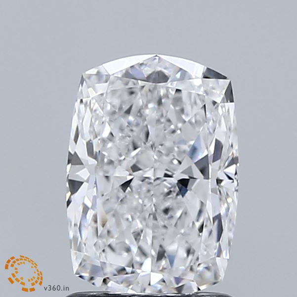 1.50 Carat Cushion Lab Grown Diamond, Excellent Polish, D Color, VS1 Clarity
