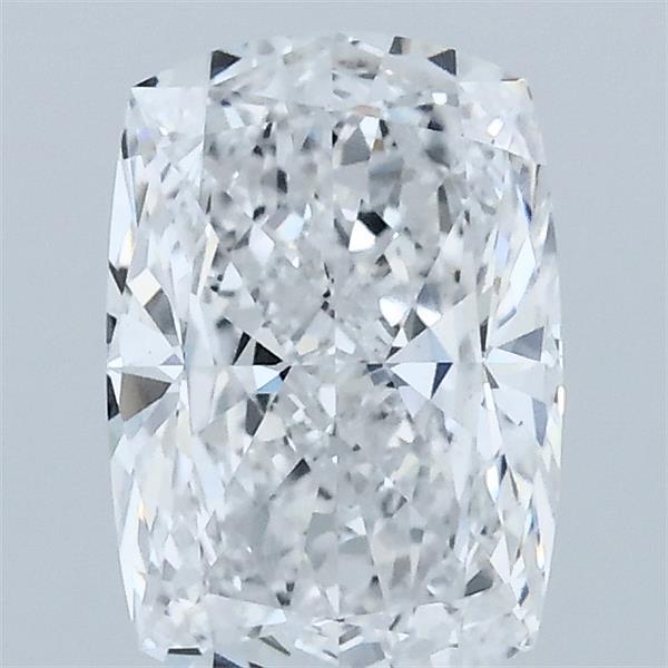 1.50 Carat Cushion Lab Grown Diamond, Excellent Polish, D Color, VVS2 Clarity