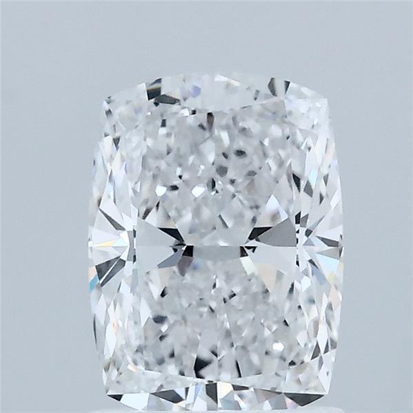1.52 Carat Cushion Lab Grown Diamond, Excellent Polish, D Color, VVS2 Clarity