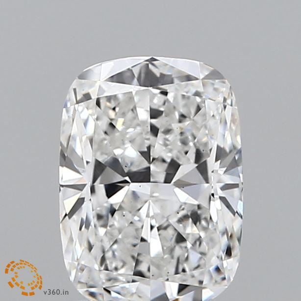 1.52 Carat Cushion Lab Grown Diamond, Excellent Cut, F Color, VS2 Clarity