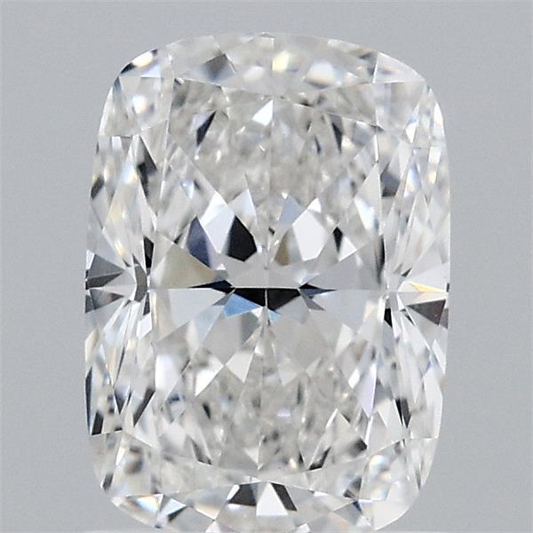 1.54 Carat Cushion Lab Grown Diamond, Excellent Polish, F Color, VVS2 Clarity
