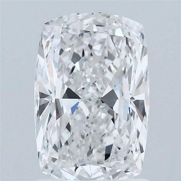 1.56 Carat Cushion Lab Grown Diamond, Excellent Polish, D Color, VVS2 Clarity