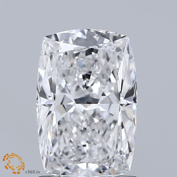 1.60 Carat Cushion Lab Grown Diamond, Excellent Polish, D Color, VS1 Clarity