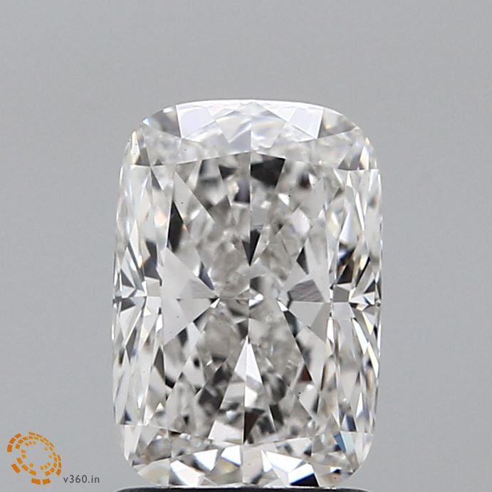 1.64 Carat Cushion Lab Grown Diamond, Excellent Polish, F Color, VS1 Clarity