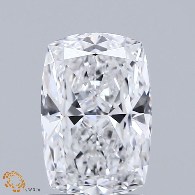 1.89 Carat Cushion Lab Grown Diamond, Excellent Polish, D Color, VVS2 Clarity