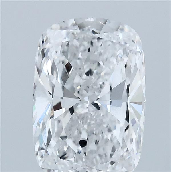 2.00 Carat Cushion Lab Grown Diamond, Excellent Polish, D Color, VVS2 Clarity