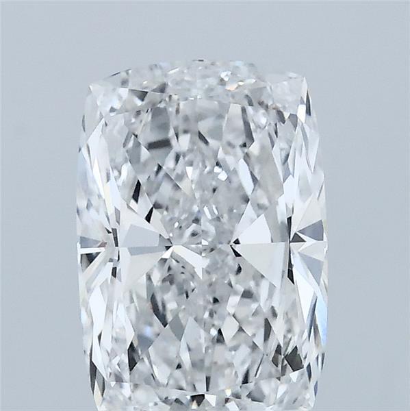 2.00 Carat Cushion Lab Grown Diamond, Excellent Polish, D Color, VVS2 Clarity