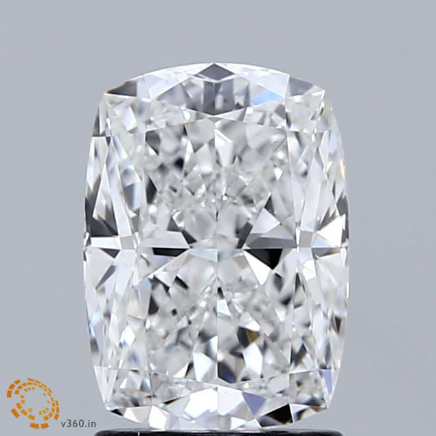 2.01 Carat Cushion Lab Grown Diamond, Excellent Polish, E Color, VVS2 Clarity