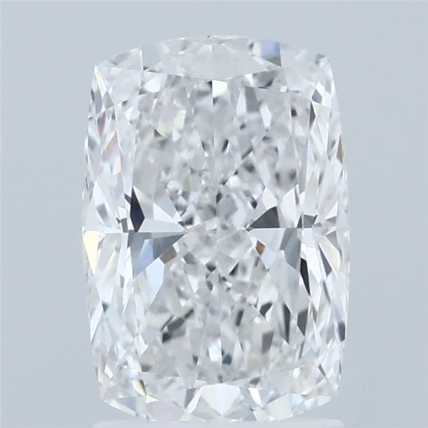 2.02 Carat Cushion Lab Grown Diamond, Excellent Polish, D Color, VVS2 Clarity