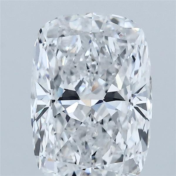 2.02 Carat Cushion Lab Grown Diamond, Excellent Polish, D Color, VVS2 Clarity