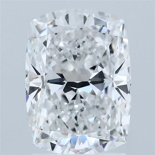 2.05 Carat Cushion Lab Grown Diamond, Excellent Polish, D Color, VS1 Clarity