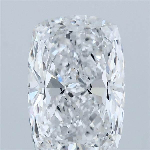 2.06 Carat Cushion Lab Grown Diamond, Excellent Polish, D Color, VVS2 Clarity