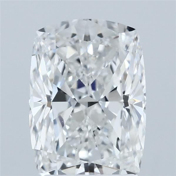 2.09 Carat Cushion Lab Grown Diamond, Excellent Polish, D Color, VVS2 Clarity