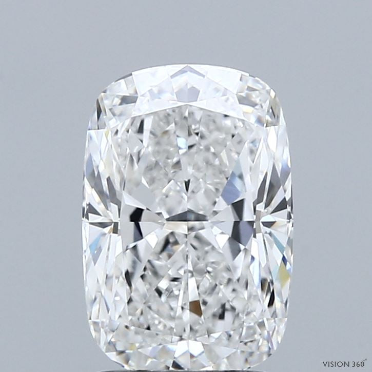 2.10 Carat Cushion Lab Grown Diamond, Excellent Polish, E Color, VVS1 Clarity
