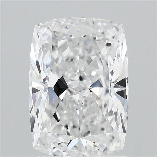 2.13 Carat Cushion Lab Grown Diamond, Excellent Polish, D Color, VS1 Clarity