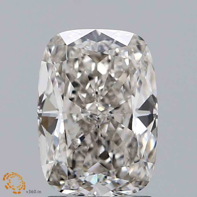 2.32 Carat Cushion Lab Grown Diamond, Excellent Polish, H Color, VS1 Clarity