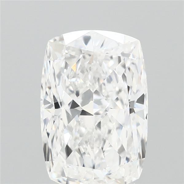 2.82 Carat Cushion Lab Grown Diamond, Excellent Polish, E Color, VVS1 Clarity