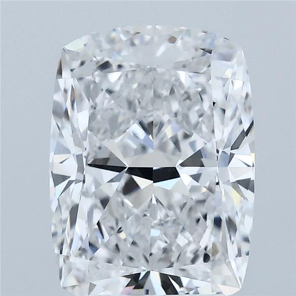 3.00 Carat Cushion Lab Grown Diamond, Excellent Polish, D Color, VS1 Clarity