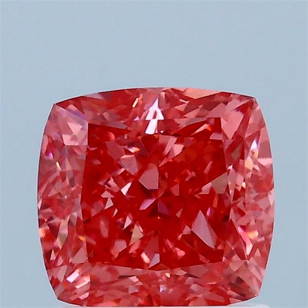 1.62 Carat Cushion Lab Grown Diamond, Fancy Vivid Pink Color, VVS2 Clarity