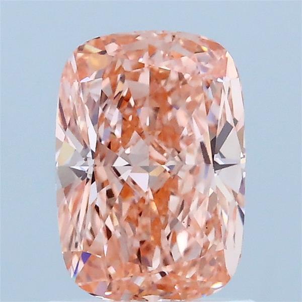 1.16 Carat Cushion Lab Grown Diamond, Fancy Vivid Pink Color, VS1 Clarity