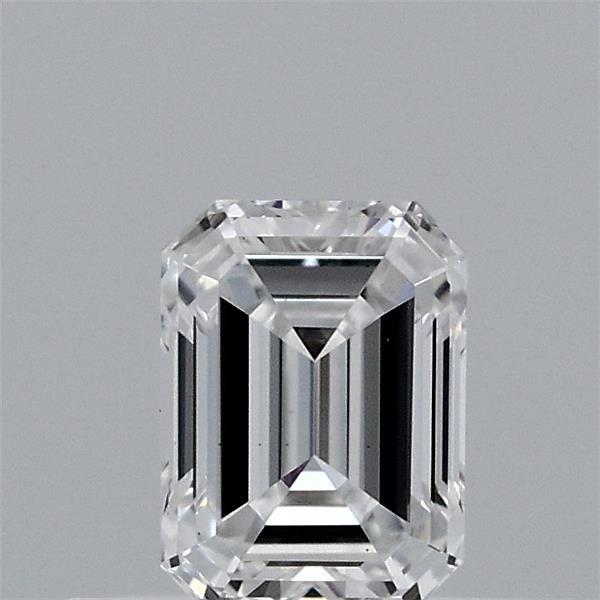 0.46 Carat Emerald Lab Grown Diamond, Excellent Polish, D Color, VS1 Clarity