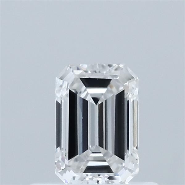 0.52 Carat Emerald Lab Grown Diamond, Very Good Polish, E Color, VVS2 Clarity
