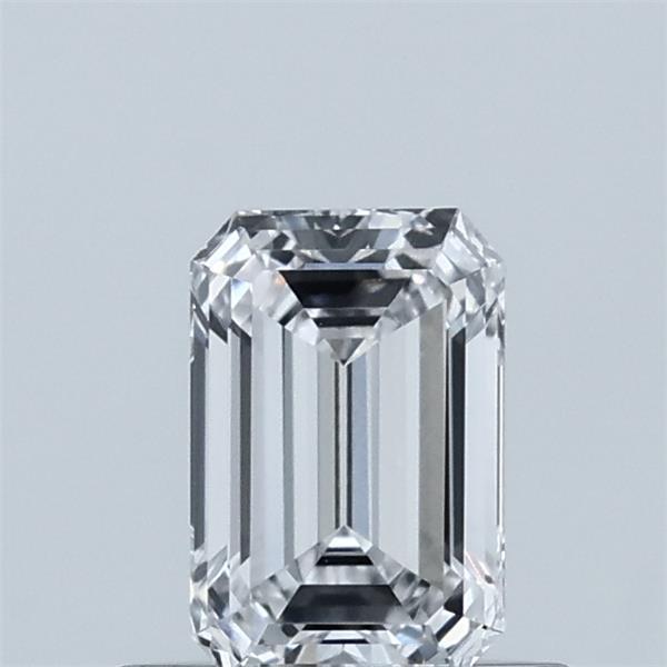 0.62 Carat Emerald Lab Grown Diamond, Very Good Polish, D Color, VS1 Clarity