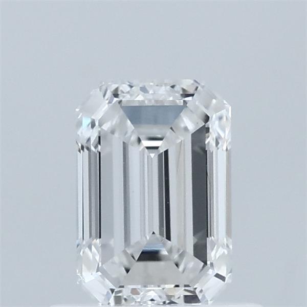 0.78 Carat Emerald Lab Grown Diamond, Very Good Polish, D Color, VS1 Clarity