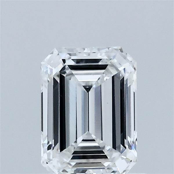 0.85 Carat Emerald Lab Grown Diamond, Very Good Polish, D Color, VS1 Clarity