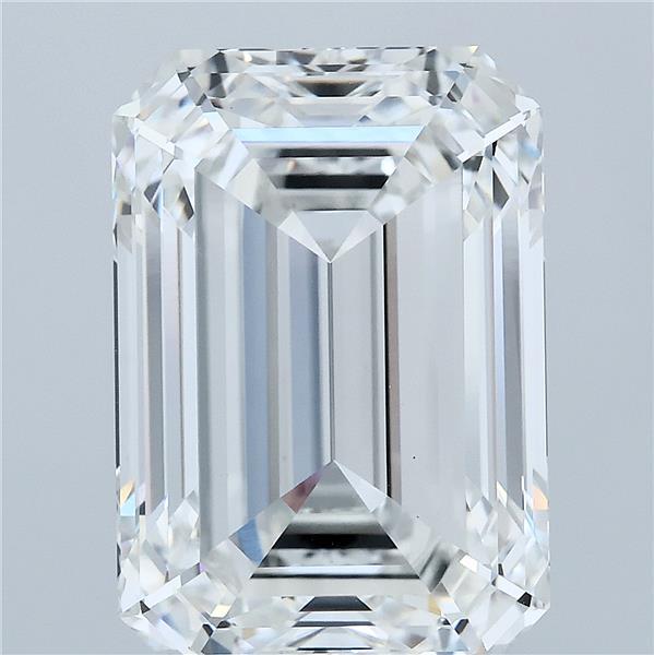 10.01 Carat Emerald Lab Grown Diamond, Excellent Polish, F Color, VVS2 Clarity