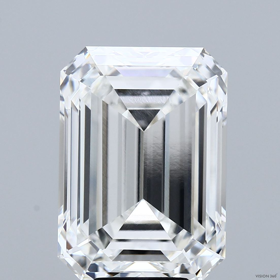 10.04 Carat Emerald Lab Grown Diamond, Excellent Polish, F Color, VVS1 Clarity