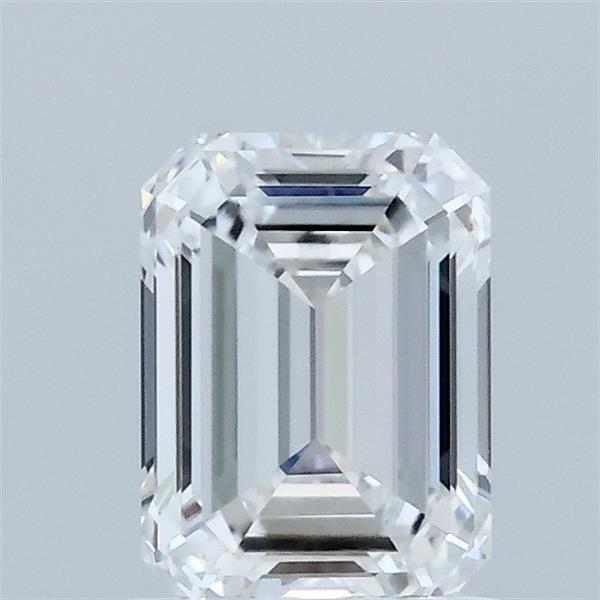 1.05 Carat Emerald Lab Grown Diamond, Excellent Polish, D Color, VVS2 Clarity