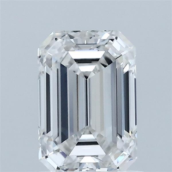 1.11 Carat Emerald Lab Grown Diamond, Excellent Polish, E Color, VVS2 Clarity