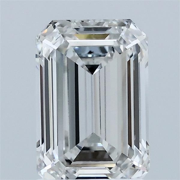 1.51 Carat Emerald Lab Grown Diamond, Excellent Polish, F Color, VVS2 Clarity