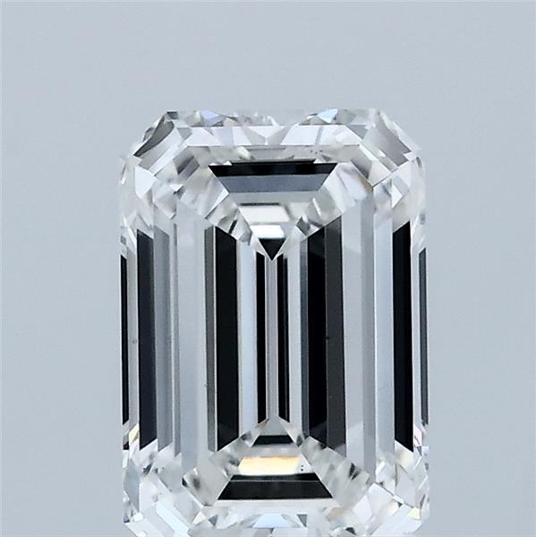 1.52 Carat Emerald Lab Grown Diamond, Excellent Polish, E Color, VS1 Clarity