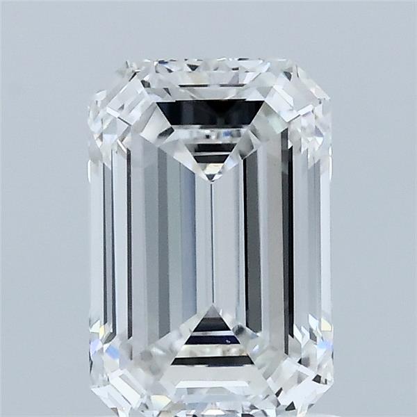 1.52 Carat Emerald Lab Grown Diamond, Excellent Polish, E Color, VS1 Clarity