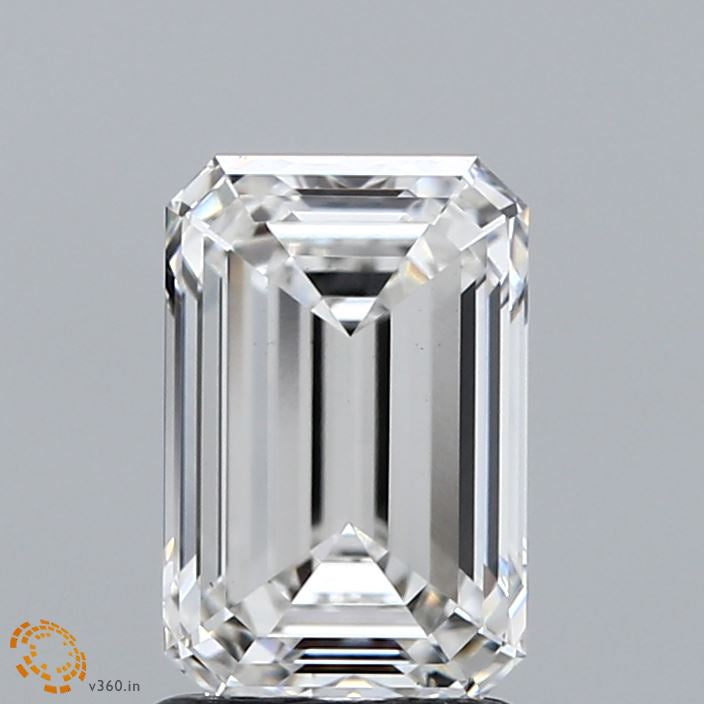 1.91 Carat Emerald Lab Grown Diamond, Excellent Polish, F Color, VS1 Clarity