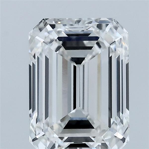 2.02 Carat Emerald Lab Grown Diamond, Excellent Polish, E Color, VVS2 Clarity