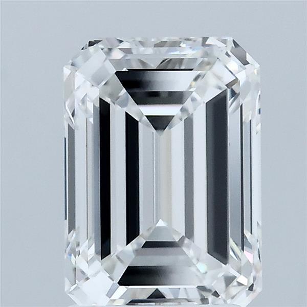 2.02 Carat Emerald Lab Grown Diamond, Excellent Polish, E Color, VVS2 Clarity