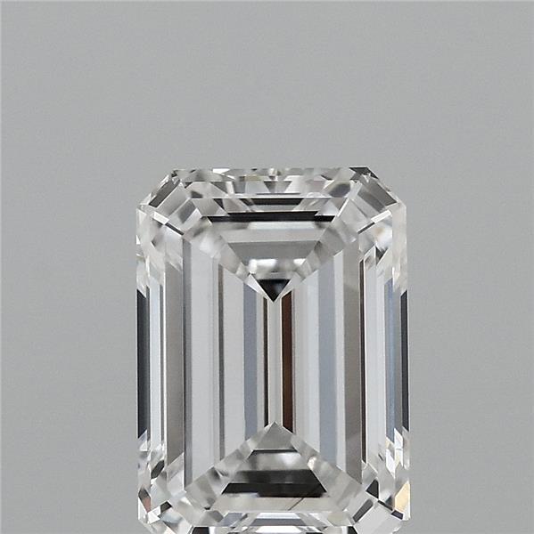 2.03 Carat Emerald Lab Grown Diamond, Excellent Polish, E Color, VVS1 Clarity