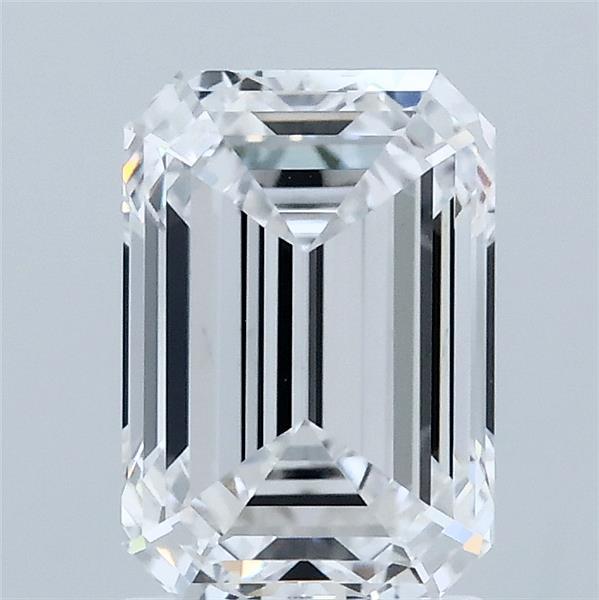 2.04 Carat Emerald Lab Grown Diamond, Excellent Polish, D Color, VS1 Clarity