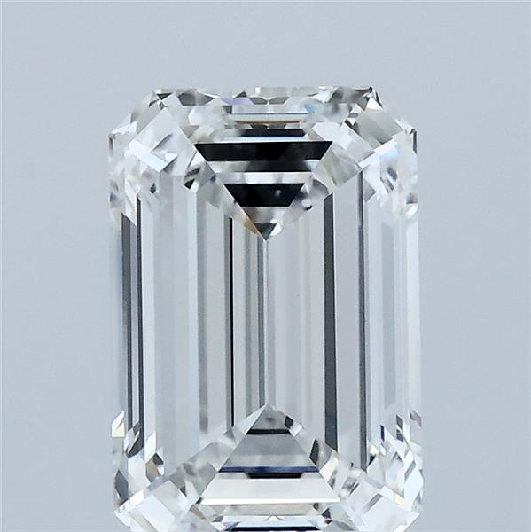 2.05 Carat Emerald Lab Grown Diamond, Excellent Polish, F Color, VVS2 Clarity