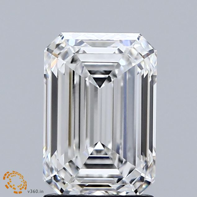 2.07 Carat Emerald Lab Grown Diamond, Excellent Polish, F Color, VVS1 Clarity